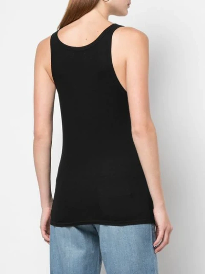 Shop Ag Fitted Tank Top In Black