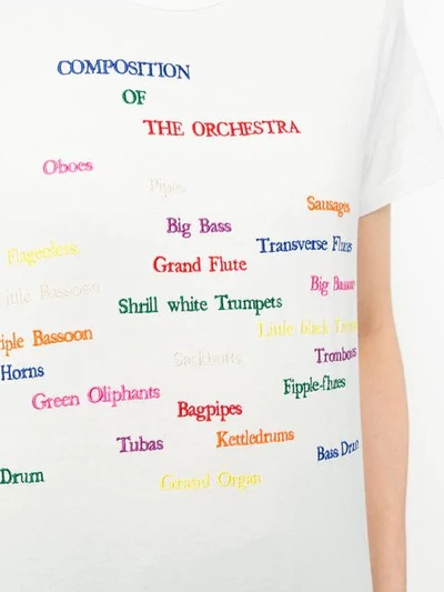 Shop Tu Es Mon Tresor Tu Es Mon Trésor The Orchestra T-shirt - White
