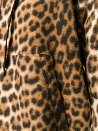 Shop N°21 Leopard Print Hooded Jacket In Black