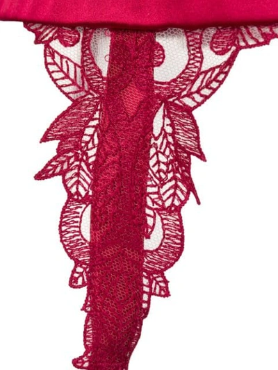 Shop Fleur Of England Wallflower Suspender Belt In Red