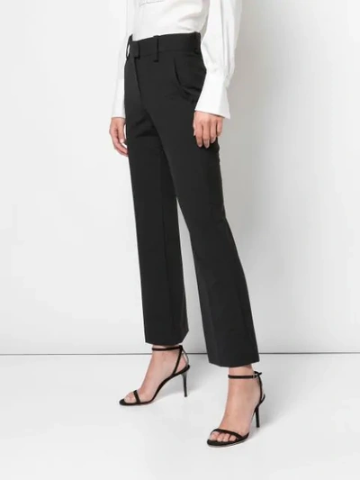 BRUNELLO CUCINELLI HIGH-WAISTED PLEATED TROUSERS - 黑色