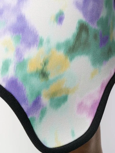 Shop Calvin Klein 205w39nyc Floral Print Asymmetric Skirt - Neutrals