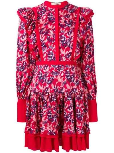 Shop Three Floor Not A Wall Flower Dress In Red