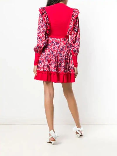 Shop Three Floor Not A Wall Flower Dress In Red