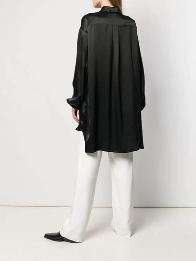 Shop Ann Demeulemeester Oversized Shirt - Black