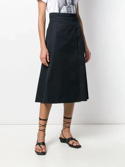Shop Jil Sander A-line Skirt In Blue