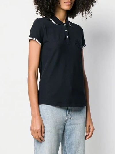 MONCLER LOGO POLO SHIRT - 蓝色