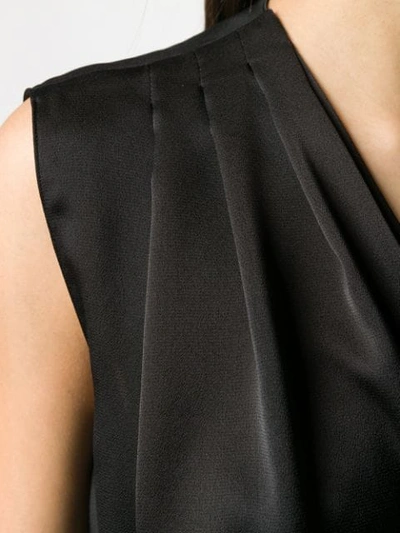 Shop Pinko Wrap Style Bodysuit In Black