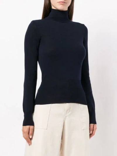 Shop Jacquemus Cut-out Back Detail Sweater - Blue