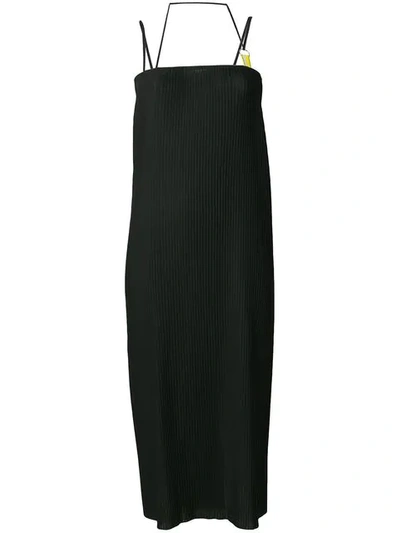 Shop Aalto Sleeveless Plisse Midi Dress - Black