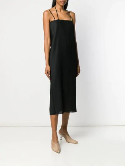 Shop Aalto Sleeveless Plisse Midi Dress - Black