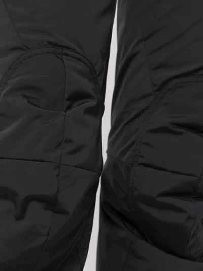 Shop Fendi High Rise Padded Ski Trousers In Black