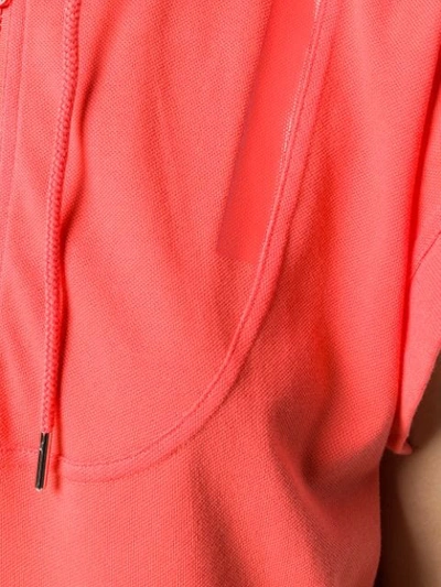 Shop Adidas By Stella Mccartney Hooded Tee Top In Orange