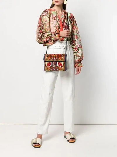Shop Etro Paisley Print Blouse In Red