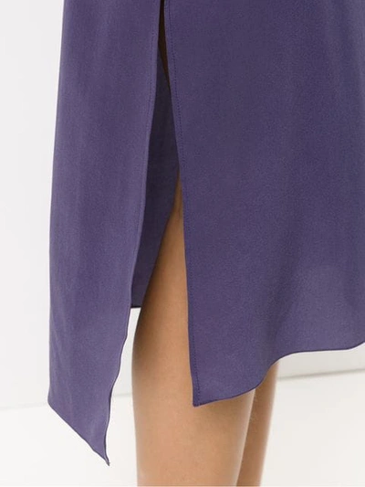 ALCAÇUZ FORNALHA SILK DRESS - 紫色