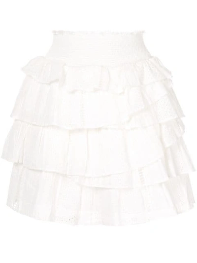 AJE EVANS RUFFLE SKIRT - 白色