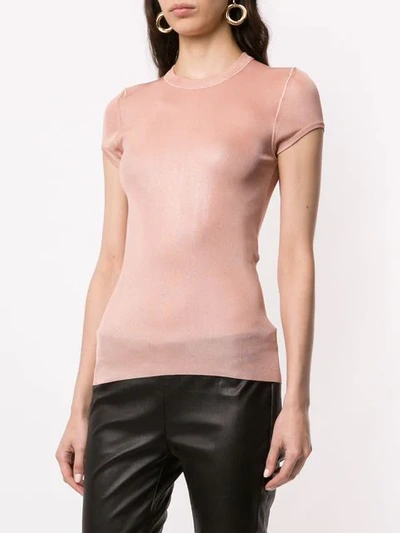Shop Tom Ford Fitted T-shirt In Pink