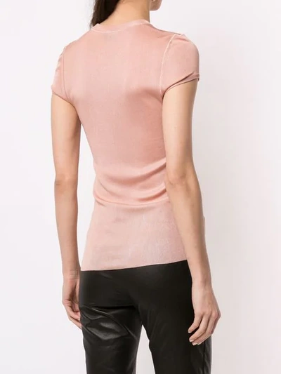 Shop Tom Ford Fitted T-shirt In Pink
