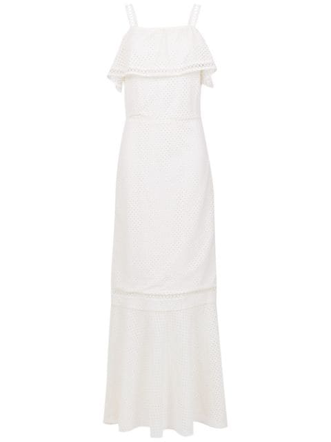Olympiah Fellari Long Dress In White | ModeSens