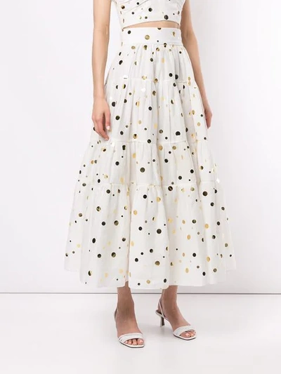 Shop Bambah Polka Peasant Skirt In Print