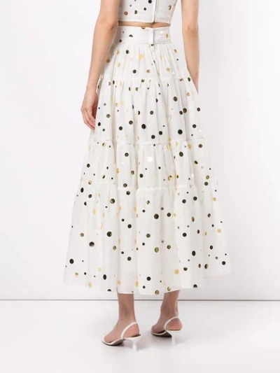 Shop Bambah Polka Peasant Skirt In Print