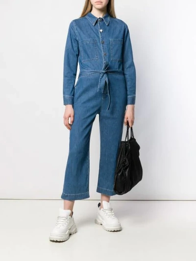 Shop Stella Mccartney Denim Jumpsuit In Blue