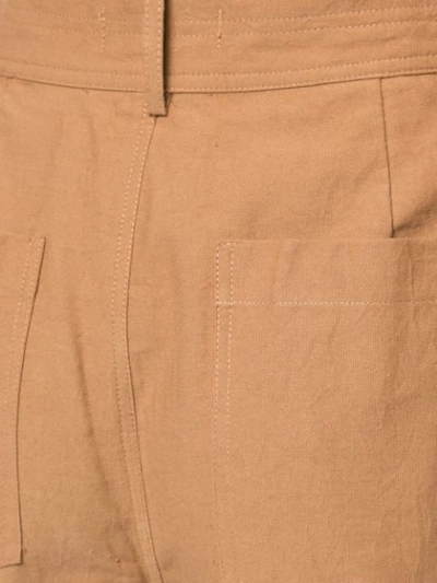 Shop Apiece Apart Cropped Trousers - Brown