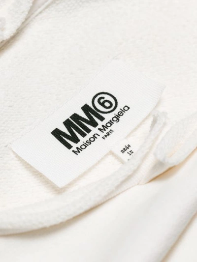 Shop Mm6 Maison Margiela Plain Sleeveless Sweatshirt - White