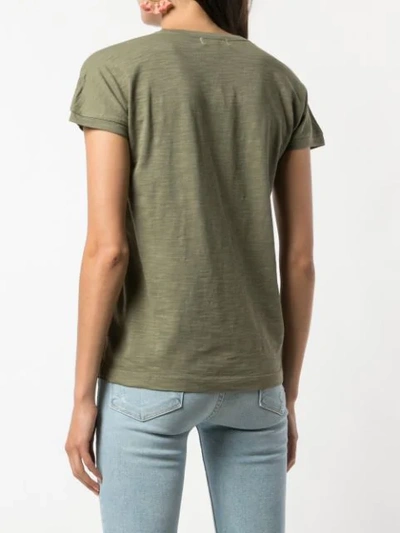 Shop Alex Mill T-shirt Mit V-ausschnitt In Green