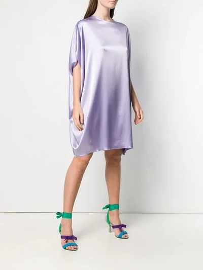 GIANLUCA CAPANNOLO 宽松直筒连衣裙 - 紫色