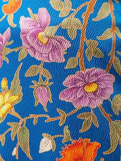 Shop Peter Pilotto Floral Print Maxi Skirt In Botanical Blue