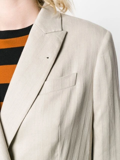Shop Brunello Cucinelli Single-button Blazer In Grey
