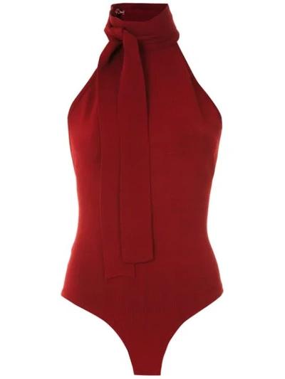 Shop Egrey Knit Bodysuit - Red