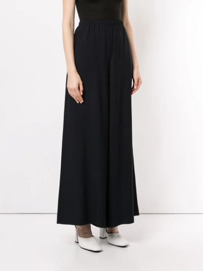 THE ROW HIGH-WAISTED WIDE LEG TROUSERS - 蓝色