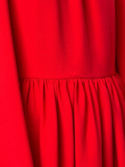 Shop Ingie Paris Draped Caftan Maxi Dress In Red