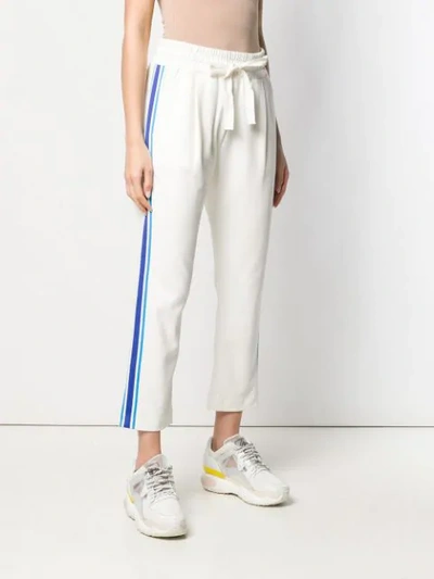 Shop Chinti & Parker Cropped Sweat Pants In White