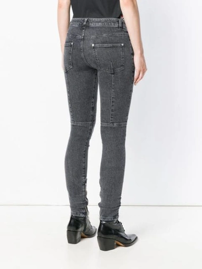 Shop Balmain Skinny Fitted Jeans In Black