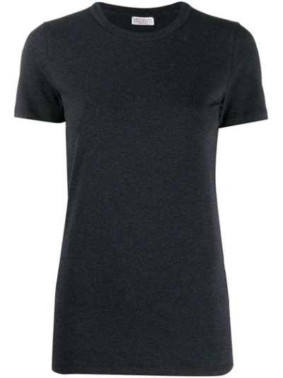 Shop Brunello Cucinelli Slim-fit T-shirt In Blue