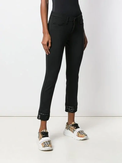 Shop Cambio Slim Fit Trousers In Black