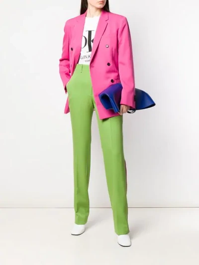Shop Calvin Klein 205w39nyc Structured Blazer - Pink