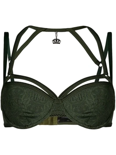 Shop Marlies Dekkers Crown Jewel Plunge In Green