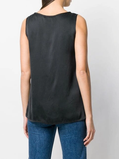 Shop Antonelli Plain Tank Top In Black