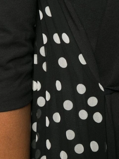 Shop Stella Mccartney Polka Dot Mini Dress In Black