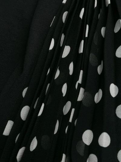 Shop Stella Mccartney Polka Dot Mini Dress In Black