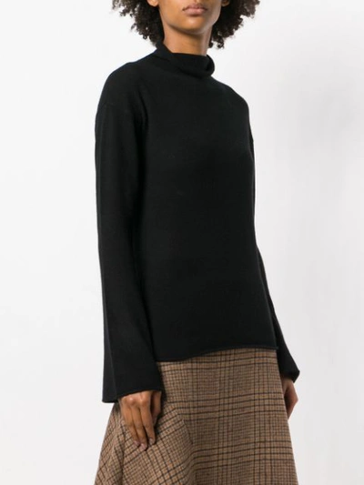 Shop Theory Cashmere Roll Neck Jumper - Black