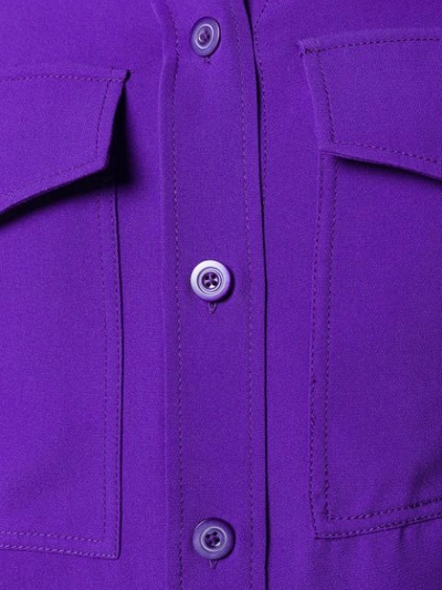 Shop Joseph Rainer Crepe Blouse In Purple