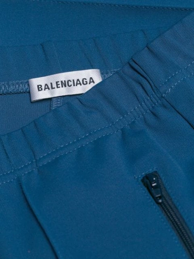 Shop Balenciaga Fuseau Jogger Pants - Blue