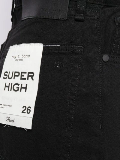 Shop Rag & Bone Ruth Super High Rise Jeans In Black