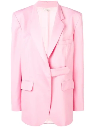 Shop Natasha Zinko Oversized Blazer - Pink