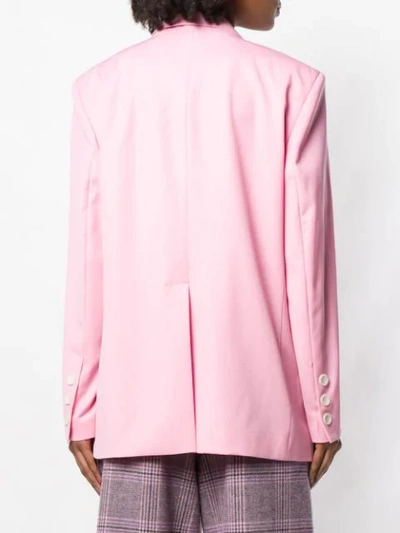 Shop Natasha Zinko Oversized Blazer - Pink